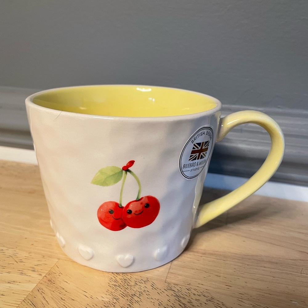 Ceramic Cherry Print Mug